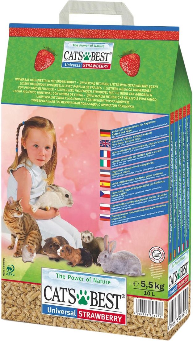 

Наполнитель для туалета Cats Best Universal Strawberry 10 л