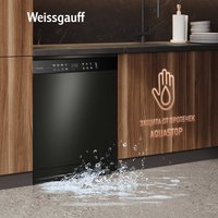 Отдельностоящая посудомоечная машина Weissgauff DW 6039 Touch Dual Wash Black