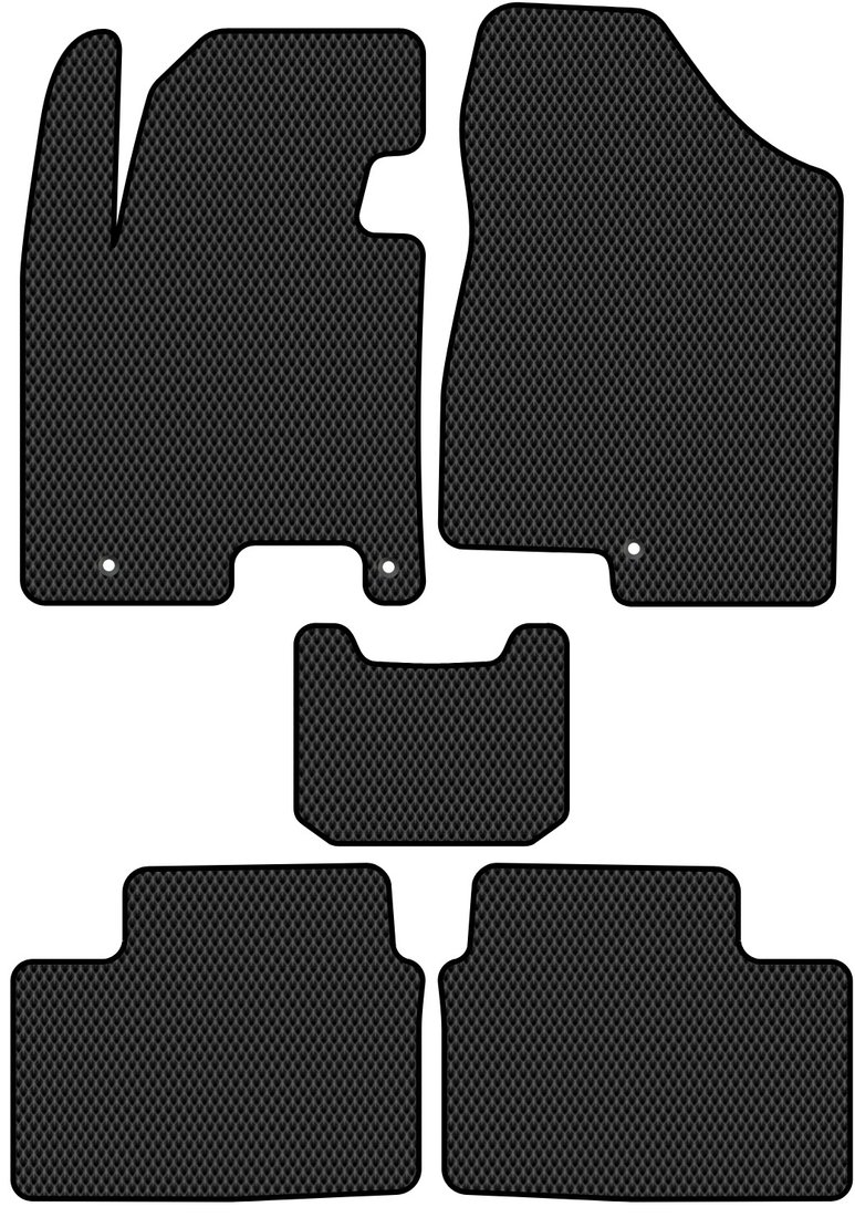 

Комплект ковриков для авто Alicosta Kia Ceed II (универсал, хэтчбек 5 дв / JD) 2012 - 2018 (черный, ромб)