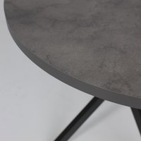 Кухонный стол Аврора Рига D950 (ароза реликтовая/черный)