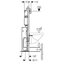 Инсталляция для унитаза Geberit DuoFix Up 100 457.570.00.1 (усиленная)