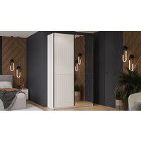 Шкаф-купе Трия Оскар Тиффани Т2 1400 282736 (черный/белый снег/белый софт)