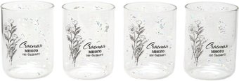 Набор стаканов для воды и напитков Agness Счастье 887-284 (4 шт)