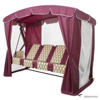 Садовые качели Arno-Werk Оазис Люкс Плюс 2016-КД-40/Л+ (бордовый)