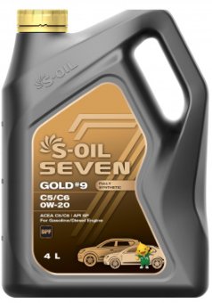 

Моторное масло S-OIL S-OIL 7 GOLD #9 C5 0W-20 4л