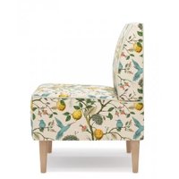Интерьерное кресло Mio Tesoro Одос Принт (лимон/микровелюр)