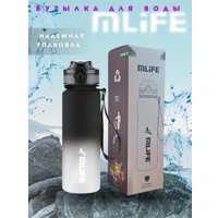 Бутылка для воды MLIFE 00008934 500 мл (черно-белый)