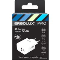 Сетевое зарядное Ergolux ELX-РA04QC-C01