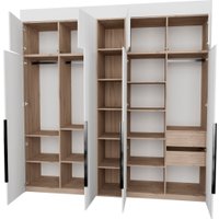 Шкаф распашной Рэйгрупп Рэй S245-В11-2-EBЕ В11-2 (дуб элисон/белый премиум)