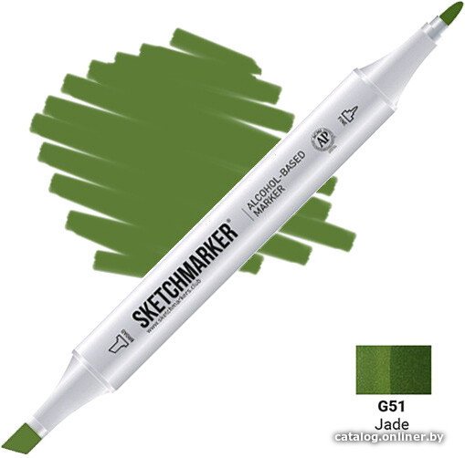 Маркер художественный Sketchmarker Двусторонний G51 SM-G51 (нефрит)