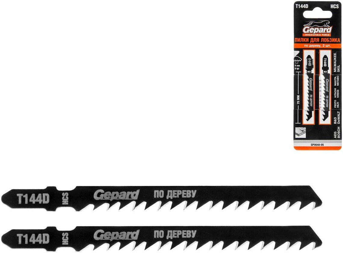 

Набор пильных полотен Gepard GP0640-05