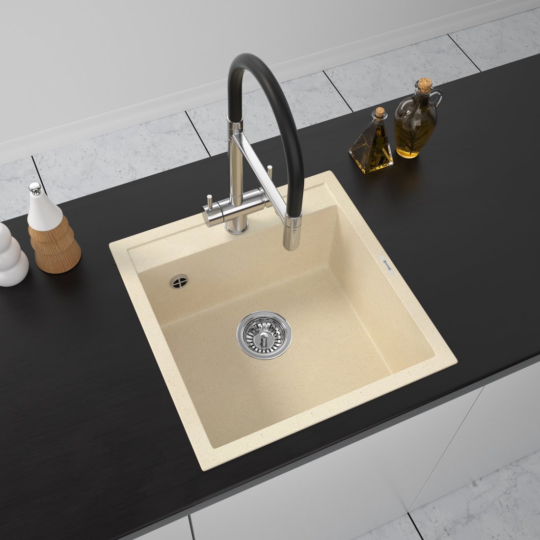 

Кухонная мойка ZorG Como 51 (слоновая кость)