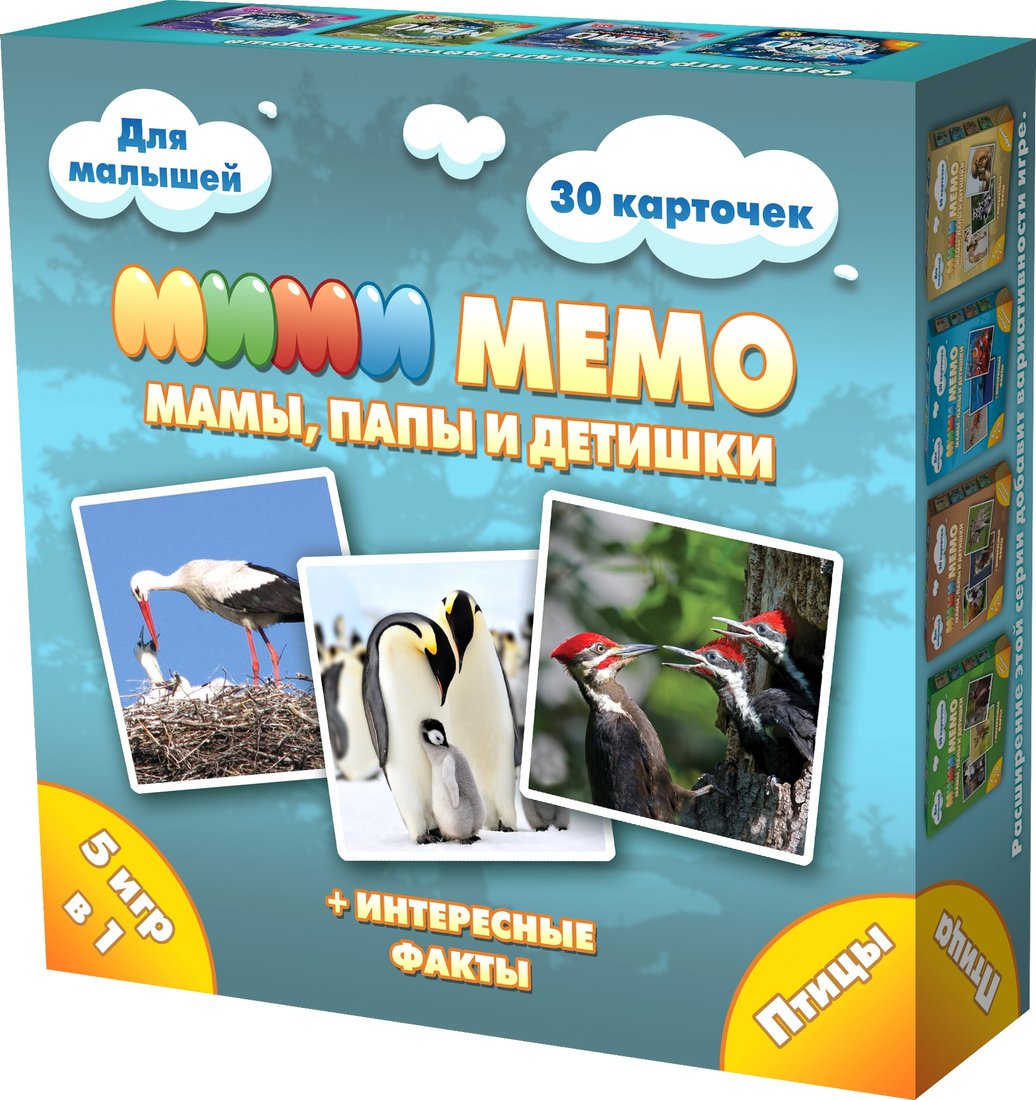 

Настольная игра Нескучные игры Ми-Ми-Мемо Птицы 8052