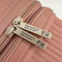 Чемодан-спиннер Francesco Molinary 344-8038/2-24PNK (розовый)