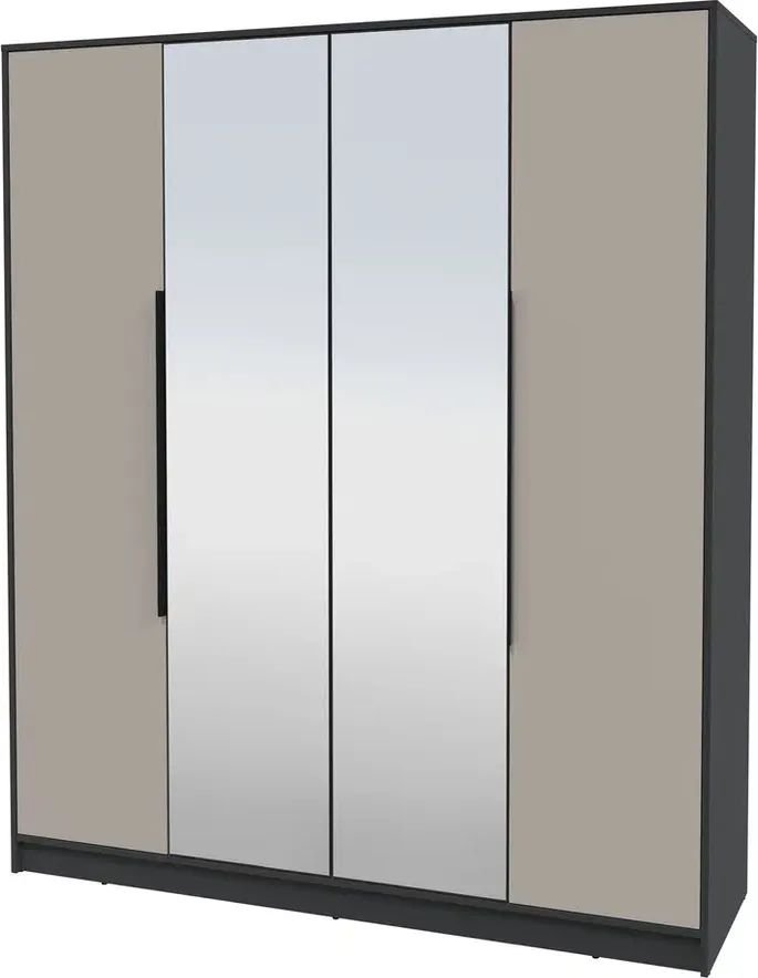 

Шкаф распашной Интерлиния Концепт КТ-Ш4з Глосс (антрацит/луна)