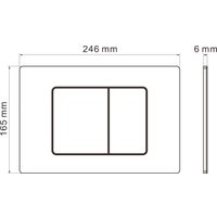 Унитаз подвесной Roxen Egg в комплекте с инсталляцией StounFix Dual Fresh 6 в 1 964215 (кнопка: оружейная сталь)