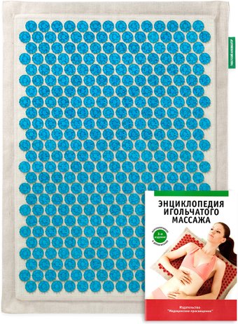 Массажный коврик Лаборатория Кузнецова Тибетский аппликатор на мягкой подложке 41х60 см (голубой)