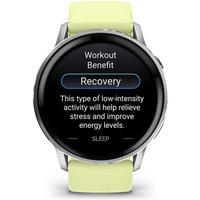 Умные часы Garmin Venu 4 45 мм (серебристый/желтый)