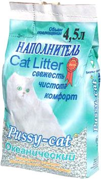 Наполнитель для туалета Pussy Cat океанический 4.5 л