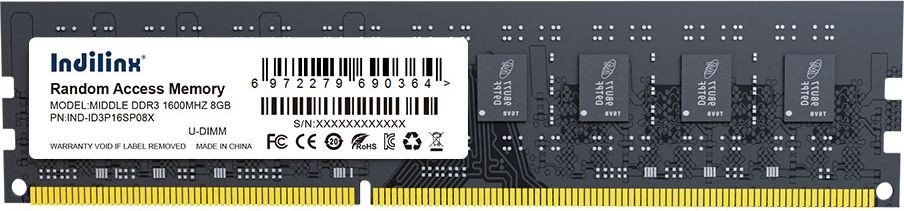 

Оперативная память Indilinx 8ГБ DDR3 1600 МГц IND-ID3P16SP08X