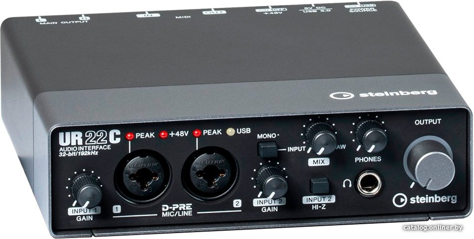 Аудиоинтерфейс Steinberg UR22C (черный)
