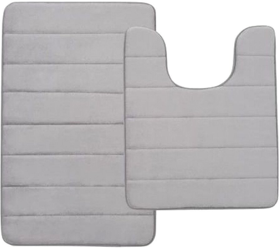 

Набор ковриков Home One U-shape стеганый 397833 50x80/50x60 (светло-серый)