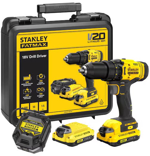 Дрель-шуруповерт Stanley SFMCD700C2K (с 2-мя АКБ, кейс)