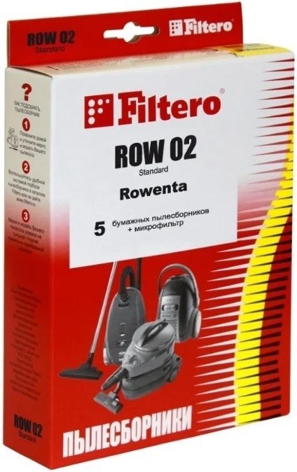 

Комплект одноразовых мешков Filtero ROW 02 Standard (5 шт)
