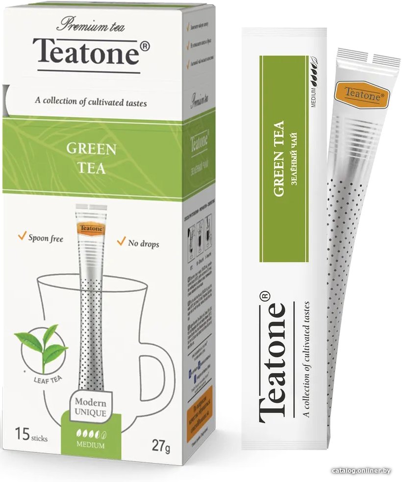 Зеленый чай Teatone Green Tea - Зеленый чай 15 стиков