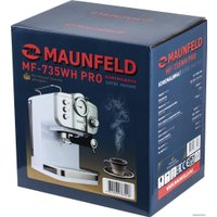 Рожковая кофеварка MAUNFELD MF-735WH Pro