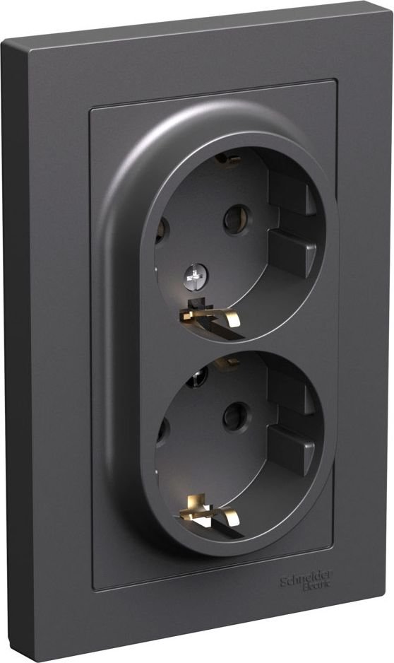 

Розетки, выключатели Schneider Electric AtlasDesign ATN001426 (базальт)