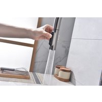 Смеситель Paulmark Iniversal Un213880-GM (черный/вороненая сталь)