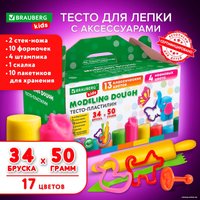 Набор для лепки BRAUBERG Kids 106723 (34 шт)