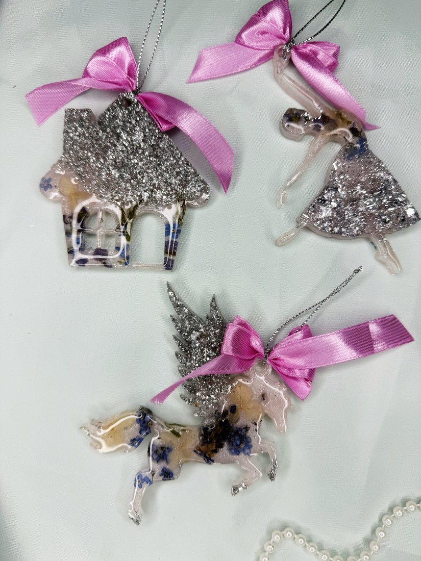 

Елочная игрушка Wood_N_Sea с цветами НИЦ-2 (3 шт)