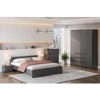 Комод Mio Tesoro Денвер 4 ящика (графит серый)