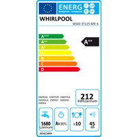 Встраиваемая посудомоечная машина Whirlpool WSIO 3T125 6PE X