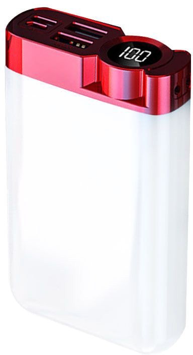 

Внешний аккумулятор Kinetic Strom 10000mAh (белый/красный)