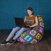 Кресло-мешок Flagman Груша Макси Г2.4-07 Плей 01