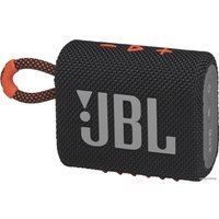 Беспроводная колонка JBL Go 3 (черный/оранжевый)