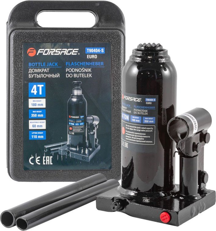 

Бутылочный домкрат FORSAGE F-T90404S(Euro) 4т