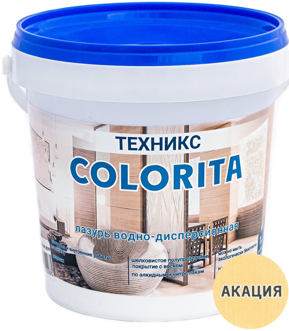 

Лазурь Техникс Colorita ВД-АК-1 1 кг (акация)