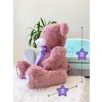 Классическая игрушка Sun&Rain Медведь Тед 60см (пудра)