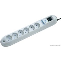 Сетевой фильтр ZIS Pilot GL 6 розеток, 5 м, белый