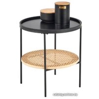 Журнальный столик Halmar Kampa 45x45 (натуральный/черный)