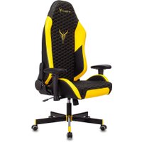 Игровое (геймерское) кресло Бюрократ Knight Neon (черный/желтый экокожа)