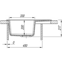 Кухонная мойка ARFEKA Alexia 58 Wet Graphite
