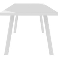 Кухонный стол Сакура Милан 1200+400 (белый/белый со стеклом)