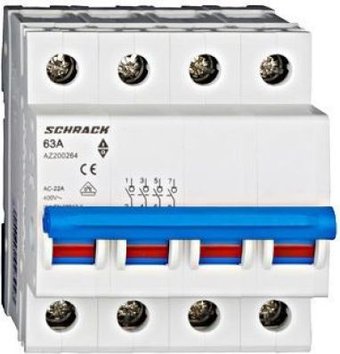 Выключатель нагрузки Schrack Technik AZ 4p 063A AZ200264