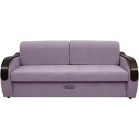 Диван Сириус Лидер-6 НПБ 225x110 (Eva 13 велюр светло-фиолетовый)