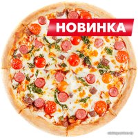 Пицца Domino's Пицца Биф BBQ (хот-дог борт, большая)